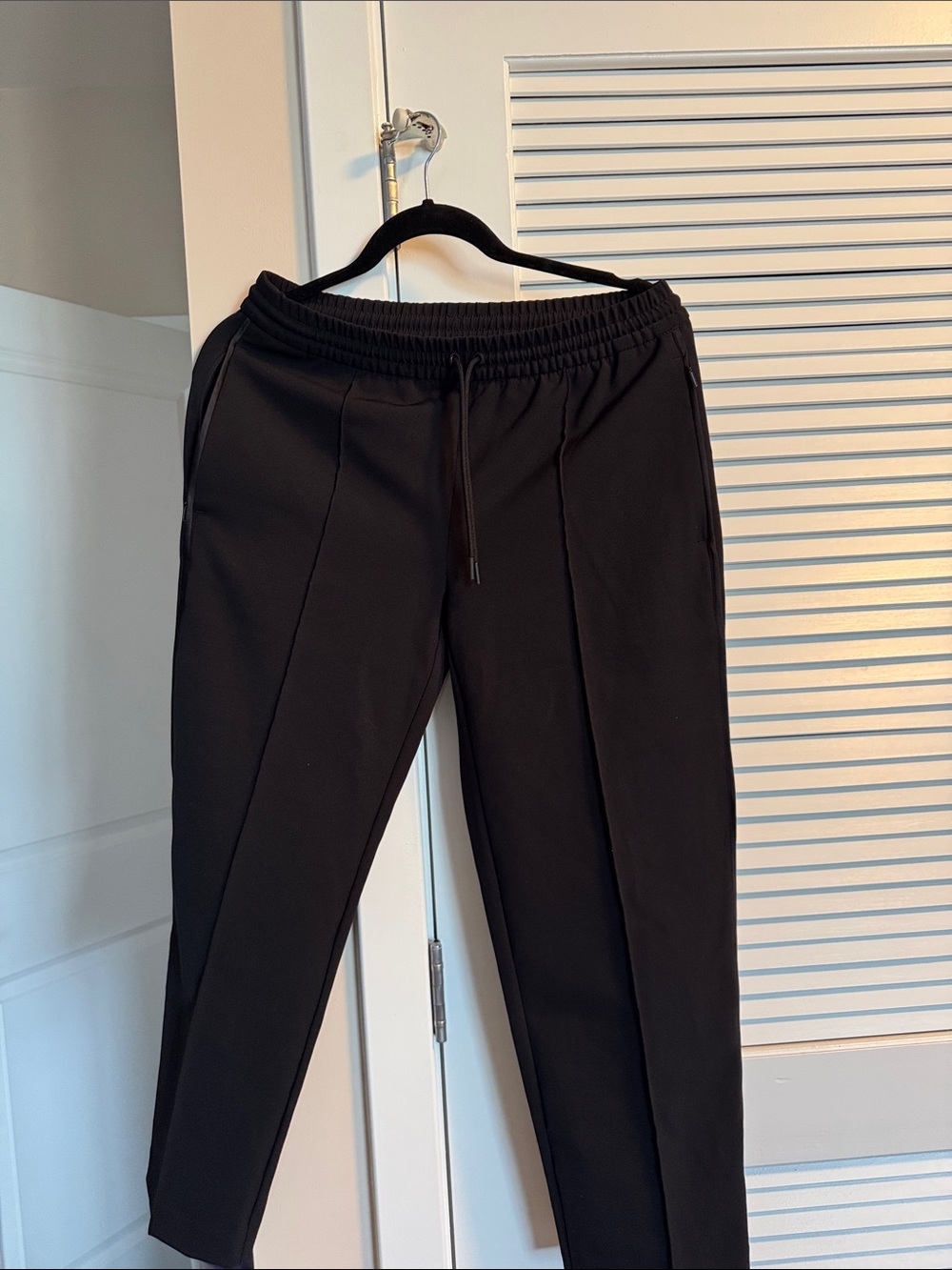Athleta Black Tailored Drawstring Jogger Pants